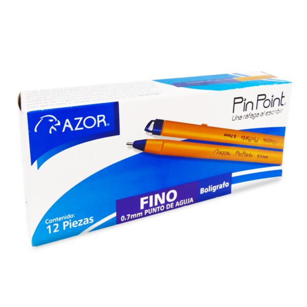 Bolígrafo azul punto fino 12 piezas - Image 2