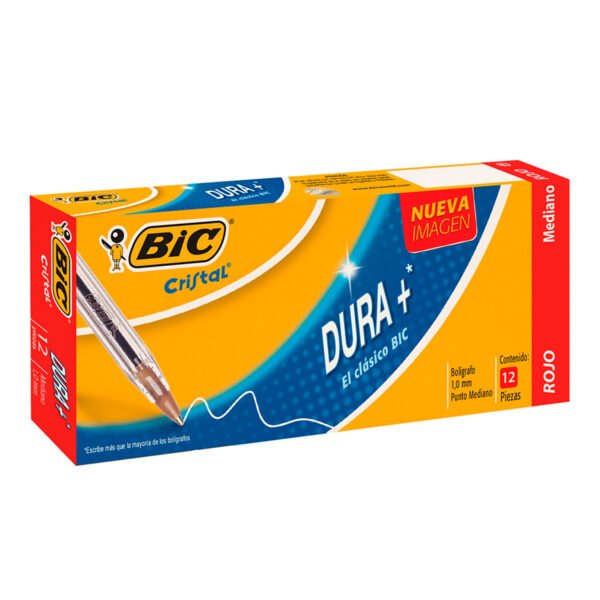 Bolígrafo rojo punto mediano 12 piezas