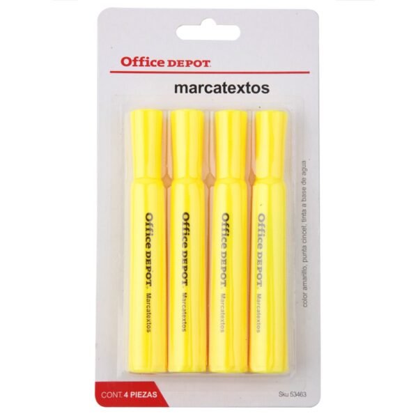 Marca textos amarillo 4 piezas