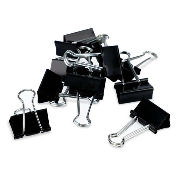 Sujetador metalico mediano 12 pz